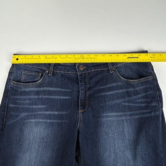 Vintage America Jeans Womens 16/33 (38x25) Boyfriend Blue Denim Floral Cottage - Picture 6 of 14